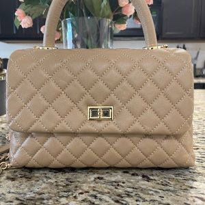 LTL LONDON Beige Top handle purse